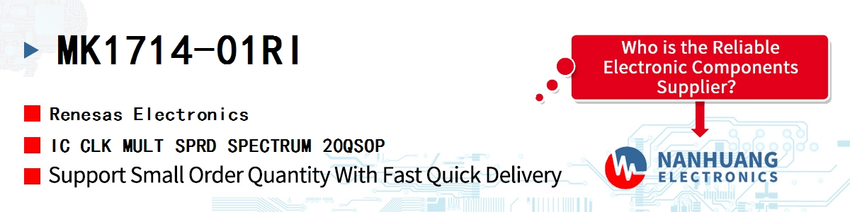 MK1714-01RI Renesas IC CLK MULT SPRD SPECTRUM 20QSOP