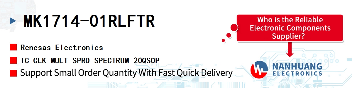 MK1714-01RLFTR Renesas IC CLK MULT SPRD SPECTRUM 20QSOP