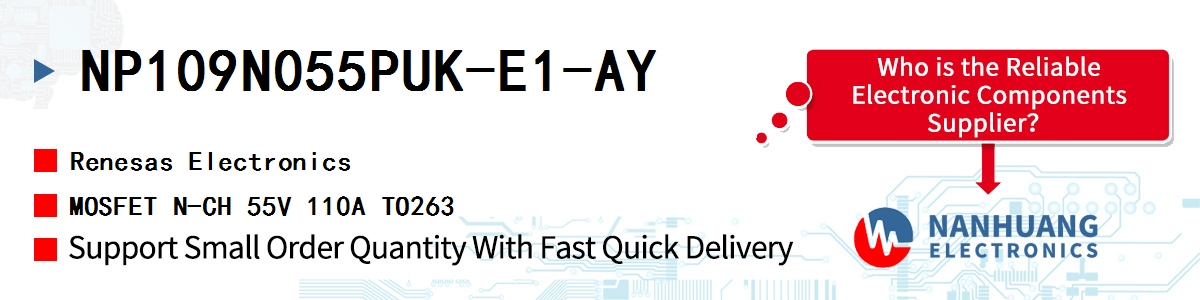 NP109N055PUK-E1-AY Renesas MOSFET N-CH 55V 110A TO263