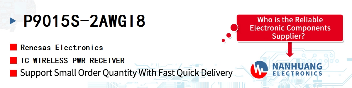 P9015S-2AWGI8 Renesas IC WIRELESS PWR RECEIVER