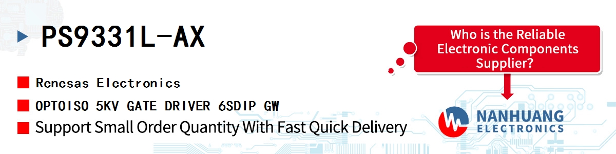 PS9331L-AX Renesas OPTOISO 5KV GATE DRIVER 6SDIP GW