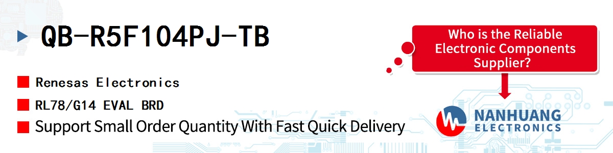 QB-R5F104PJ-TB Renesas RL78/G14 EVAL BRD