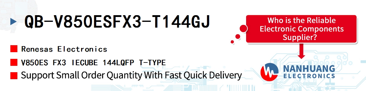 QB-V850ESFX3-T144GJ Renesas V850ES FX3 IECUBE 144LQFP T-TYPE