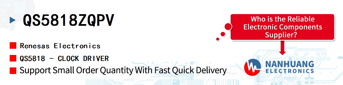 QS5818ZQPV Renesas QS5818 - CLOCK DRIVER