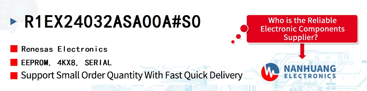R1EX24032ASA00A#S0 Renesas EEPROM, 4KX8, SERIAL