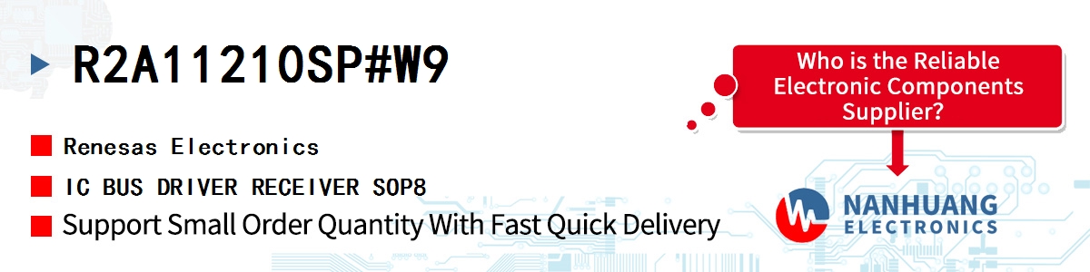 R2A11210SP#W9 Renesas IC BUS DRIVER RECEIVER SOP8