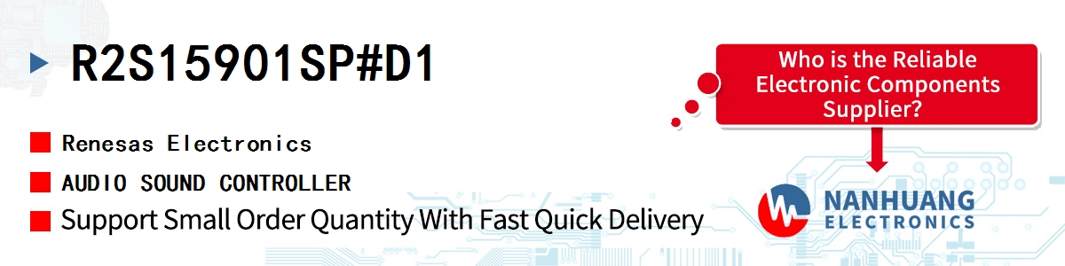 R2S15901SP#D1 Renesas AUDIO SOUND CONTROLLER