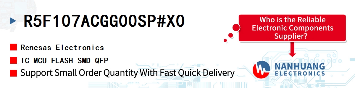 R5F107ACGG00SP#X0 Renesas IC MCU FLASH SMD QFP