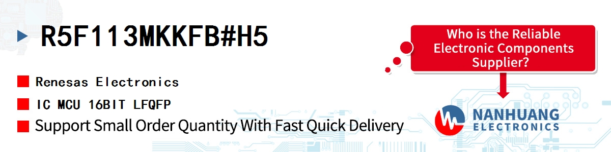 R5F113MKKFB#H5 Renesas IC MCU 16BIT LFQFP