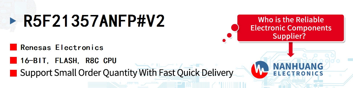 R5F21357ANFP#V2 Renesas 16-BIT, FLASH, R8C CPU