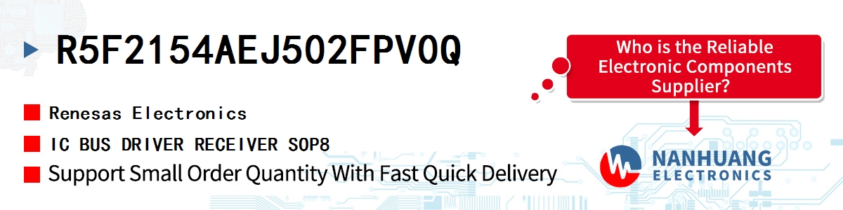 R5F2154AEJ502FPV0Q Renesas IC BUS DRIVER RECEIVER SOP8
