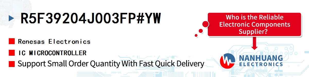 R5F39204J003FP#YW Renesas IC MICROCONTROLLER
