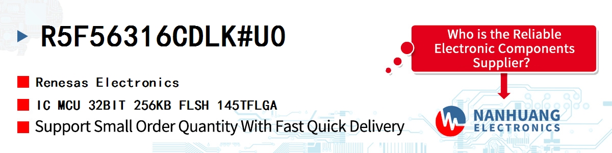 R5F56316CDLK#U0 Renesas IC MCU 32BIT 256KB FLSH 145TFLGA