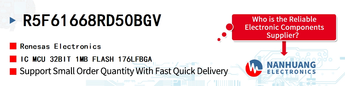 R5F61668RD50BGV Renesas IC MCU 32BIT 1MB FLASH 176LFBGA