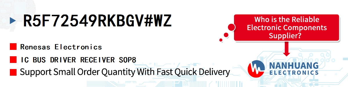 R5F72549RKBGV#WZ Renesas IC BUS DRIVER RECEIVER SOP8