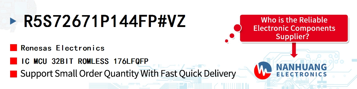 R5S72671P144FP#VZ Renesas IC MCU 32BIT ROMLESS 176LFQFP