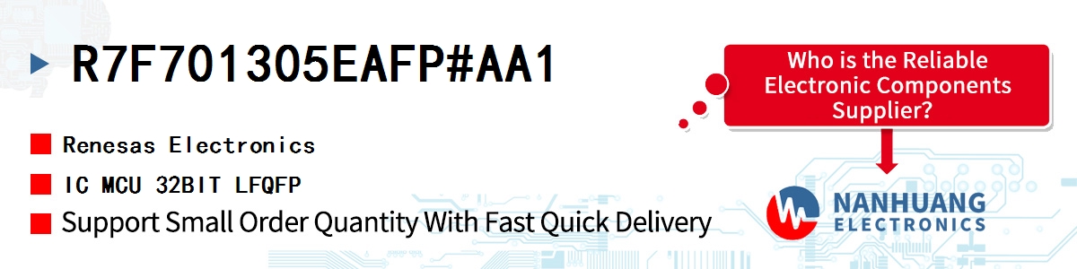 R7F701305EAFP#AA1 Renesas IC MCU 32BIT LFQFP