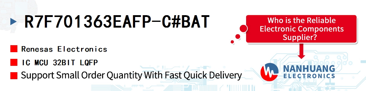 R7F701363EAFP-C#BAT Renesas IC MCU 32BIT LQFP