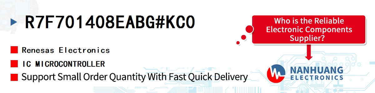 R7F701408EABG#KC0 Renesas IC MICROCONTROLLER