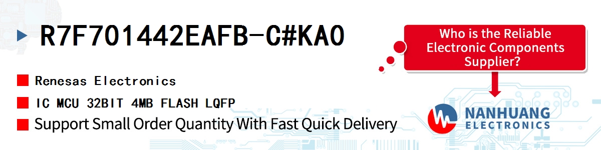 R7F701442EAFB-C#KA0 Renesas IC MCU 32BIT 4MB FLASH LQFP