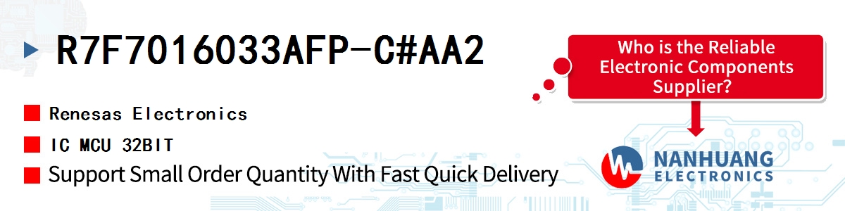 R7F7016033AFP-C#AA2 Renesas IC MCU 32BIT