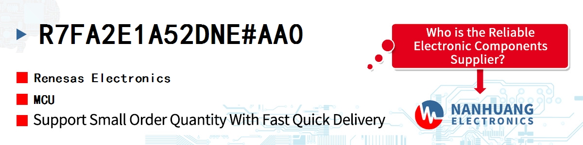 R7FA2E1A52DNE#AA0 Renesas MCU