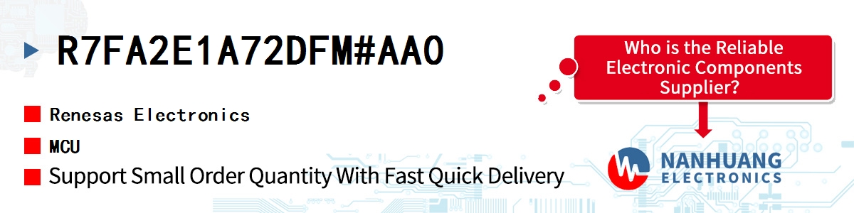 R7FA2E1A72DFM#AA0 Renesas MCU