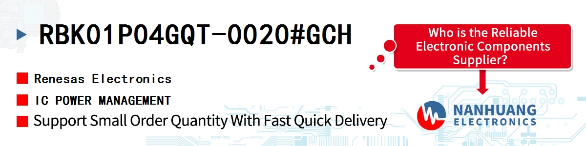 RBK01P04GQT-0020#GCH Renesas IC POWER MANAGEMENT