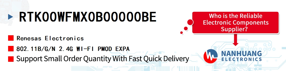 RTK00WFMX0B00000BE Renesas 802.11B/G/N 2.4G WI-FI PMOD EXPA