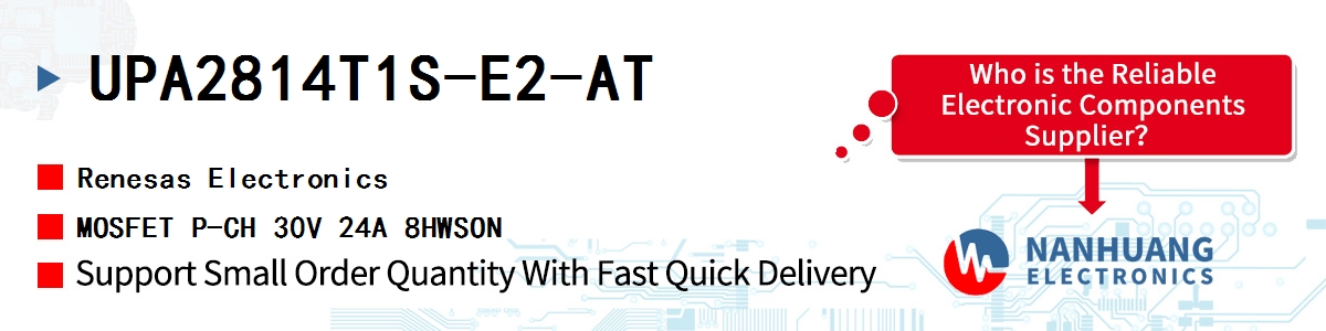 UPA2814T1S-E2-AT Renesas MOSFET P-CH 30V 24A 8HWSON