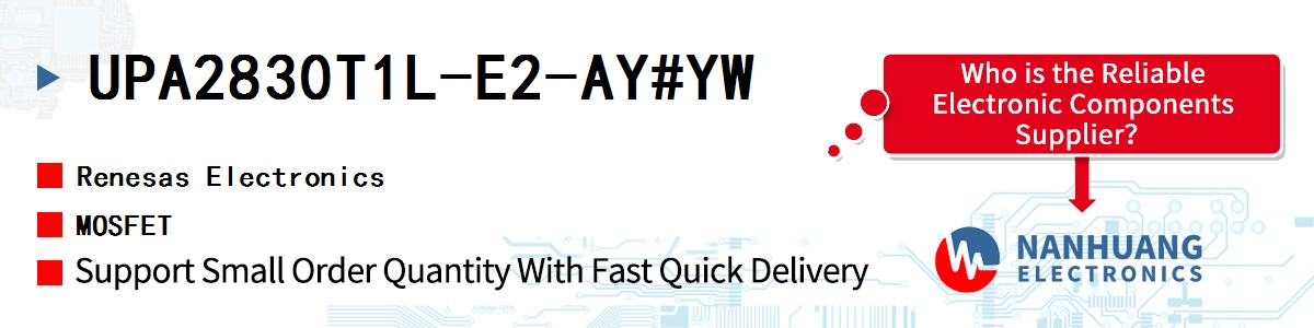 UPA2830T1L-E2-AY#YW Renesas MOSFET