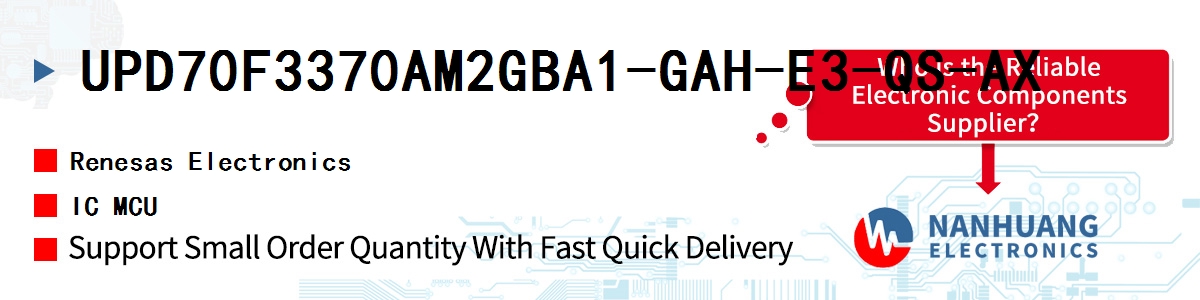 UPD70F3370AM2GBA1-GAH-E3-QS-AX Renesas IC MCU