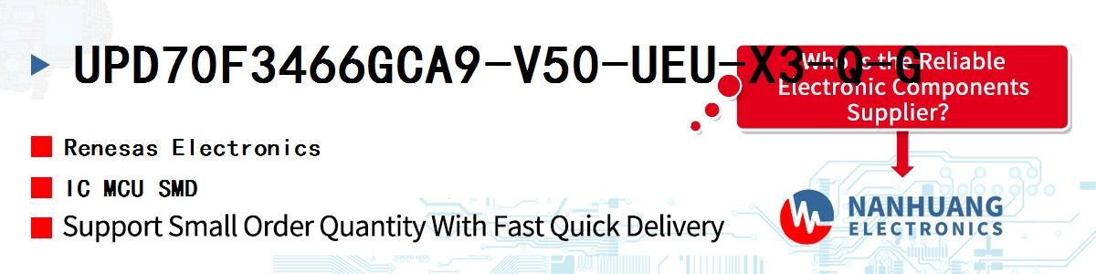 UPD70F3466GCA9-V50-UEU-X3-Q-G Renesas IC MCU SMD