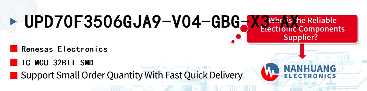 UPD70F3506GJA9-V04-GBG-X3-AX Renesas IC MCU 32BIT SMD