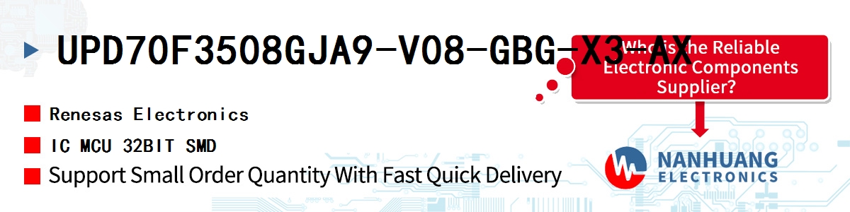 UPD70F3508GJA9-V08-GBG-X3-AX Renesas IC MCU 32BIT SMD