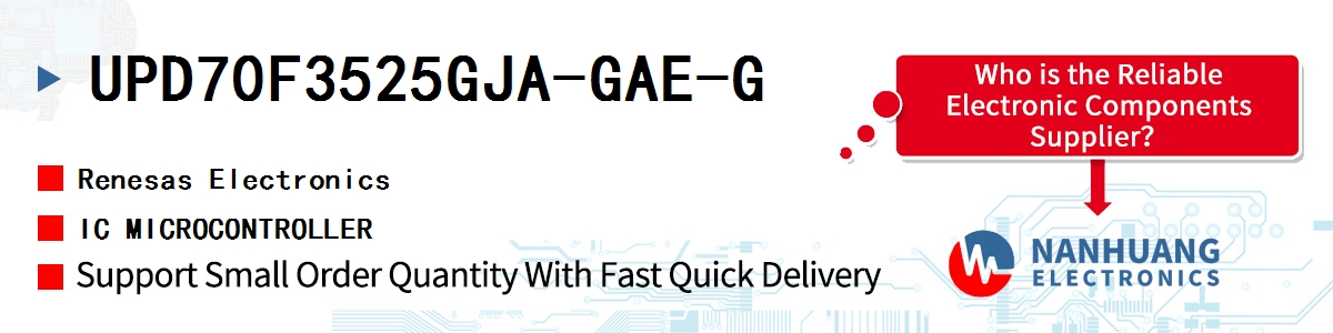 UPD70F3525GJA-GAE-G Renesas IC MICROCONTROLLER