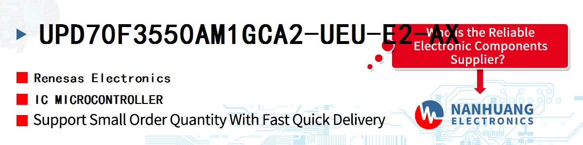 UPD70F3550AM1GCA2-UEU-E2-AX Renesas IC MICROCONTROLLER