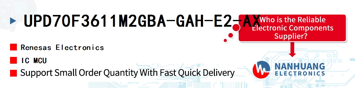 UPD70F3611M2GBA-GAH-E2-AX Renesas IC MCU