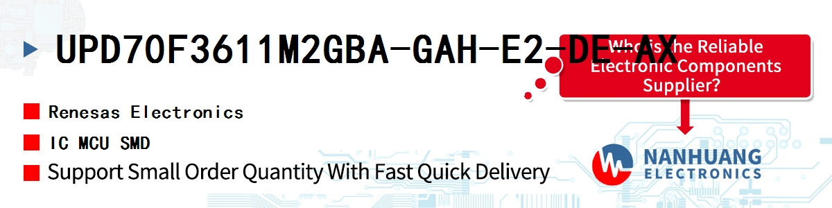 UPD70F3611M2GBA-GAH-E2-DE-AX Renesas IC MCU SMD