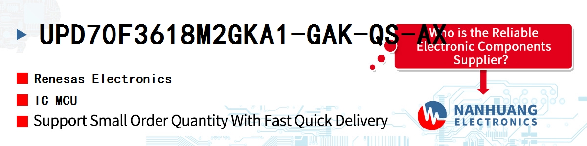 UPD70F3618M2GKA1-GAK-QS-AX Renesas IC MCU