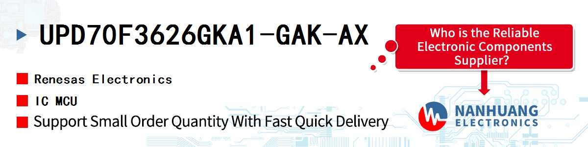 UPD70F3626GKA1-GAK-AX Renesas IC MCU