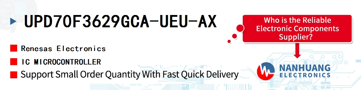 UPD70F3629GCA-UEU-AX Renesas IC MICROCONTROLLER