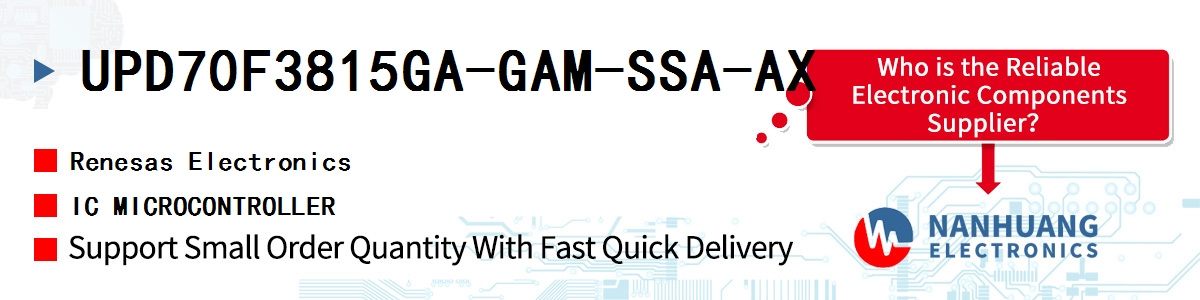 UPD70F3815GA-GAM-SSA-AX Renesas IC MICROCONTROLLER