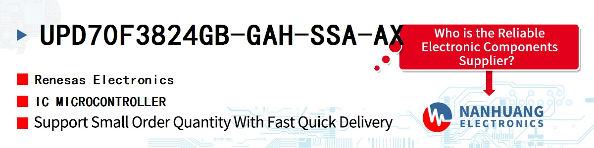 UPD70F3824GB-GAH-SSA-AX Renesas IC MICROCONTROLLER