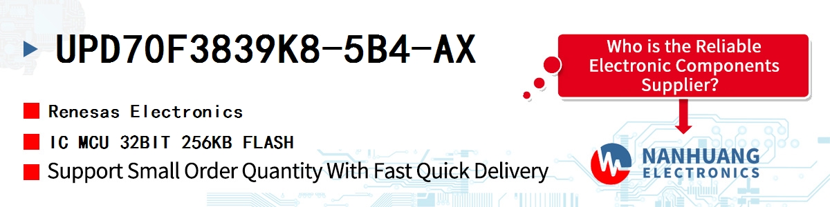 UPD70F3839K8-5B4-AX Renesas IC MCU 32BIT 256KB FLASH