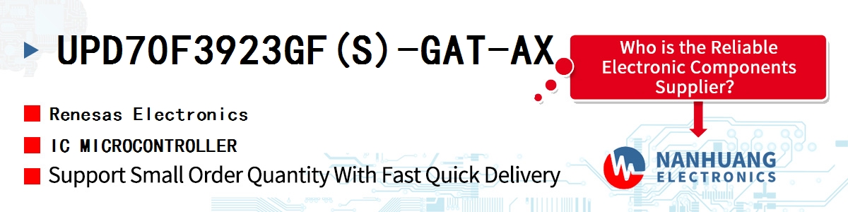 UPD70F3923GF(S)-GAT-AX Renesas IC MICROCONTROLLER