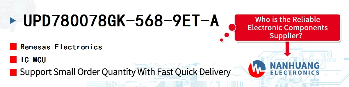 UPD780078GK-568-9ET-A Renesas IC MCU