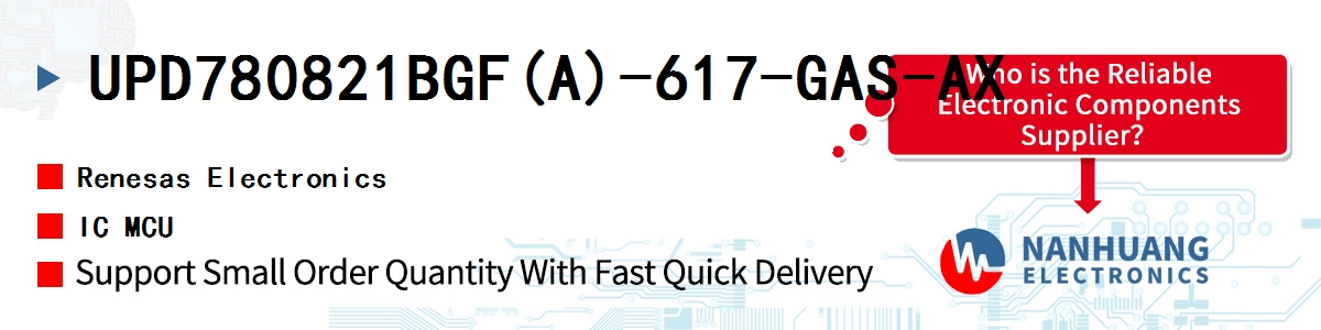 UPD780821BGF(A)-617-GAS-AX Renesas IC MCU