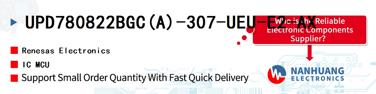UPD780822BGC(A)-307-UEU-E2-AX Renesas IC MCU