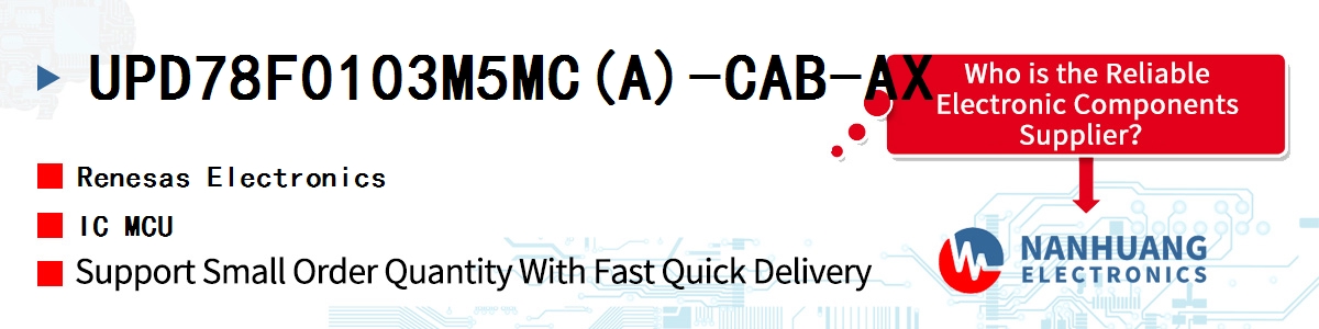 UPD78F0103M5MC(A)-CAB-AX Renesas IC MCU
